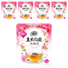 3點1刻 直火烏龍 玫瑰茶, 2.5g, 18包, 5盒