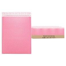 Market Gamseong 彩色安全氣泡袋 粉紅色, 40個