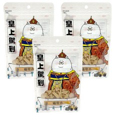 皇上駕到 貓零食, 3包, 25g, 磷蝦雞肉丁