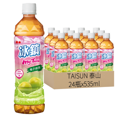 TAISUN 泰山 冰鎮梅子綠茶, 535ml , 24瓶