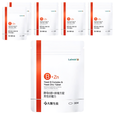 大醫生技 維他命B群 + 酵母鋅複方錠 增強男性體力 高生物利用率, 1g, 30顆, 6包