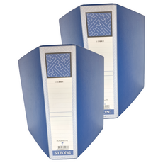 STRONG 自強文具 35 A4二孔管型夾, 藍色, 2個