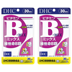 DHC 維他命B群, 30日份, 含維生素B1, 維生素B2, 維生素B6, 維生素B12, 200mg, 60顆, 2包