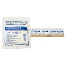勤達 醫用滅菌不織布紗布 4 x 4吋 4P, 14包, 10片