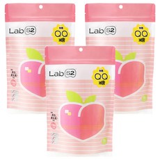 Lab52 齒妍堂 無糖QQ糖 87.5g 3包 寶寶零食 無糖糖果, 水蜜桃