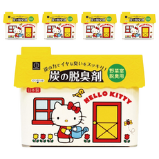 KOKUBO 小久保工業所 日本蔬菜室除臭炭, 可愛樣式設計, 有效去除臭味, 中、大型冰箱冷藏室都適用, 150g, 5個