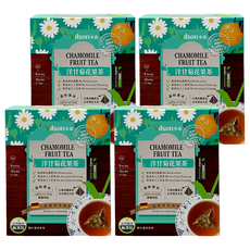Vilson 米森 洋甘菊花果茶, 無咖啡因, 德國專業調配, 無添加防腐劑, 無添加人工香料, 無添加人工色素, 4g, 8包, 4盒