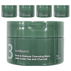 Numbuzin 潤碧之茵 No.3 綠茶竹炭毛孔泥膜卸妝膏 85g 5罐