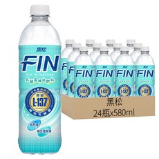 黑松 FIN 乳酸菌補給飲料，含日本專利 L-137 植物乳酸菌, 580ml, 24瓶