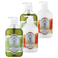 VALVOLA 法莫拉 金盞花洗髮沐浴露 500ml + 地中海永久花高效保濕乳 500ml, 4瓶