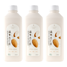 林銀杏滿杏仁飲 3瓶 香醇濃郁 無添加 全家共享, 1L