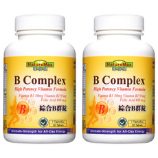 NatureMax 家倍健 維他命B群錠, 高品質完整B群複方, 補充體力升級, 調節生理機能, 促進新陳代謝, 30顆, 2罐