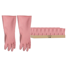 comet 廚房橡膠手套, 粉色, 大(L), 30雙