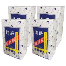 白兔脫脂棉(崙), 1入, 4盒