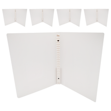 B5抗漲26孔公文夾, 5個, 霧透明