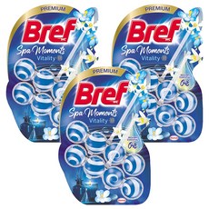 Bref 妙力 馬桶清潔球精油 麝香薄荷, 50g*3組