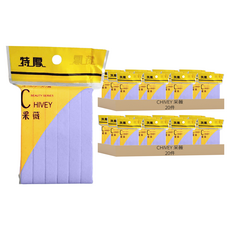 CHIVEY 采薇 洗臉壓縮海綿 加厚款, 紫色, 40件