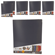 Sunny 三瑩文具 SHINE 珠光系列 LIFE STYLE大孔徑 2孔夾 270 x 320 x 50mm, 黑色, 6個