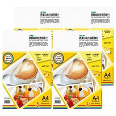 COLOR DANCE 彩之舞 自黏性透明膠片 HY-F03 10張, A4(0.1mm), 4包