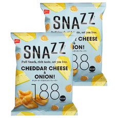 OYATSU 優雅食 SNAZZ 脆餅 - 起司洋蔥風味包, 40g, 2包