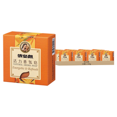 依必朗 活力香氛皂，玻尿酸保濕配方，植物萃取，無防腐劑和酒精，柑橘海洋調香氣，100g, 16個