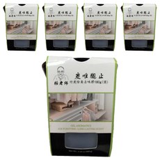 賴老師炭唯觀止竹炭除臭去味膠 有效去除霉味、煙味 適用於衣櫃、鞋櫃、冰箱, 180g, 5入