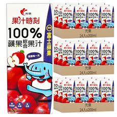 光泉 果汁時刻100%蘋果綜合果汁, 200ml, 72入