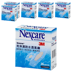 3M Nexcare 防水透氣繃 2.6 x 5.7cm 16片 + 圓點型8片, 24片, 6盒