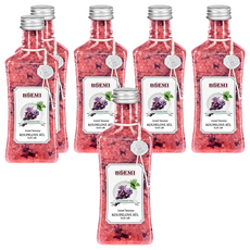 BOEMI 愛情的滋味 黑葡萄沐浴鹽 320g 奢華香氛 溫和去角質, 6瓶