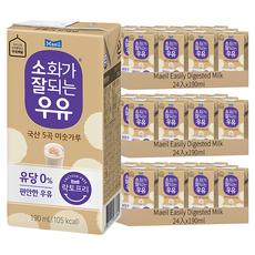 Maeil Easily Digested Milk 無乳糖 五穀牛奶, 190ml, 72入