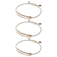 精油防蚊手環 不透明香檳金款, 3個, 5g