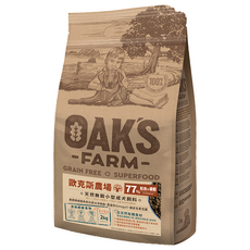 OAK'S FARM 小型成犬 天然無穀乾飼料, 1袋