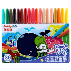 Pentel 飛龍文具 Arts 細字彩色筆 S3602-36, 36個, 1組