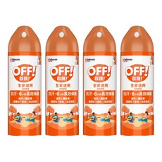 OFF! 歐護 家庭用噴霧式防蚊液 6oz, 180ml, 4瓶