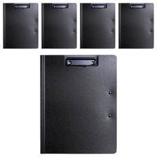 珠友文化 PP丹麥夾 雙夾 DL-13051-01 A4, 5個, 經典黑