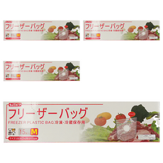 SJIAYP 站立式密封袋, M(22 x 20 x 7cm), 15個, 4盒