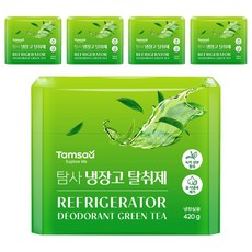 Tamsaa 冰箱除臭劑，綠茶成分，420g 冰箱用, 5個