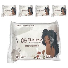 Roaze 柔仕 私密濕紙巾 140g, 5g, 1入, 5包