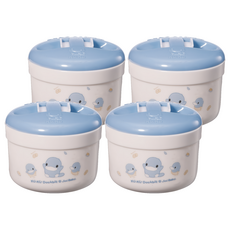 KU.KU Duckbill 酷咕鴨 密封式兩用粉撲盒 藍色,50ml,4個