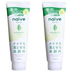 Kracie 葵緹亞 naive 娜艾菩 植物雙效洗面乳 茶葉 卸妝潔面, 200g, 2條