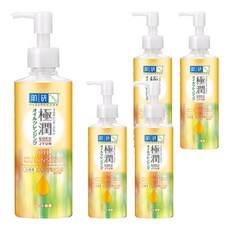 Hadalabo 肌研 極潤保濕卸粧油，強效潔淨，深層保濕，質地滑順, 200ml, 5瓶