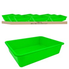 百貨King 450密林/置物籃/收納籃, 43.5 x 33.5 x 11cm, 綠色, 9個