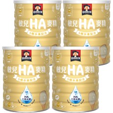 QUAKER 桂格 敏兒HA麥精 五種水果配方 6個月以上, 700g, 4罐