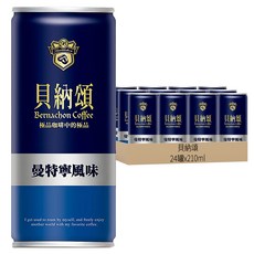 貝納頌 曼特寧咖啡, 210ml, 24罐