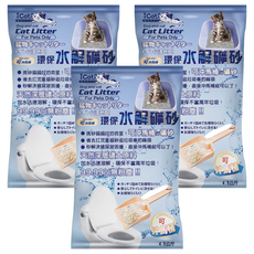 iCat 寵喵樂 環保可沖馬桶水解礦砂, 4.5kg, 3包, 櫻花