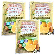 熊麻吉 抗菌去污洗衣精 補充包 橘子油 + 小蘇打, 1.8kg, 3包
