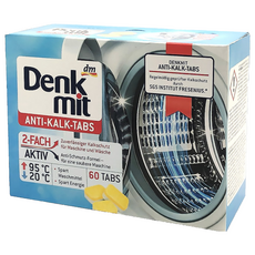 dm Denk mit 洗衣機槽清潔錠 60顆,960g,1盒 - 清潔洗衣機，去除水垢，延長壽命