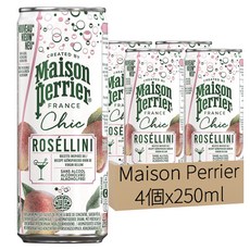 Maison Perrier Chic 氣泡雞尾酒風味飲 蜜桃貝里尼, 250ml, 4個