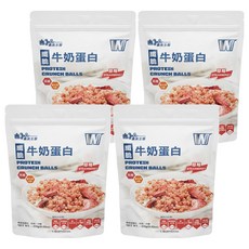 義美生醫 W PROTEIN纖脆牛奶蛋白 草莓, 250g, 4包