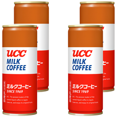 ucc MILK咖啡罐, 250ml, 1入, 4罐